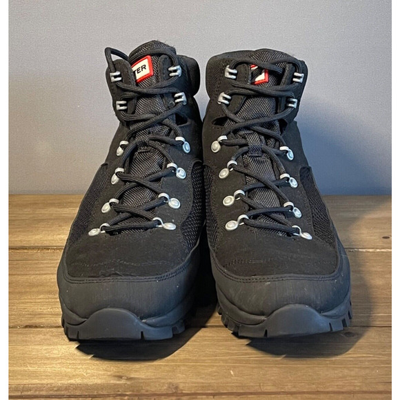 Hunter Women's Explorer Insulated Commando Boots Size 9 US Black Lace Up - Picture 3 of 14